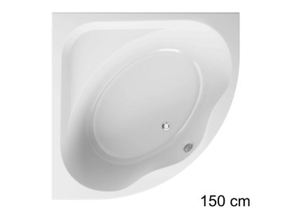 Polimat Standard 150x150 rohová akrylátová vana, 00248