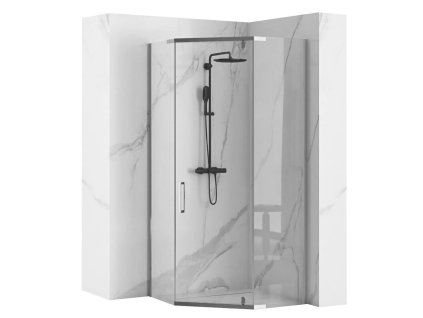 Rea Axin pětiúhelníkový sprchový kout Rozměr koutu: 90x90cm, REA-K8779