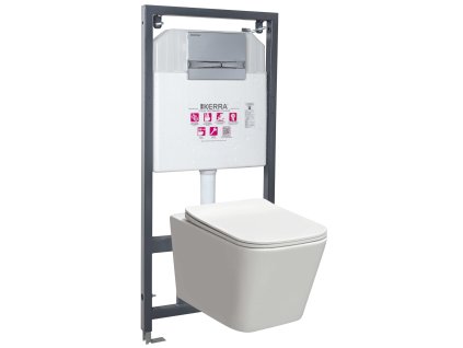 Kerra Tinos/Adriatic Chrom WC závěsný komplet, TIN-ADR-CH