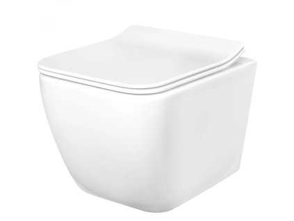 Rea Martin White WC závěsné se sedátkem, rimless, REA-C8006