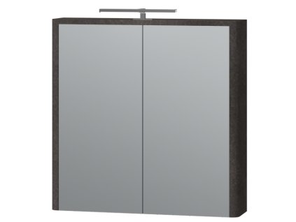 Lavedo Livorno Structure Stone 70 zrcadlová skříňka do koupelny s LED osvětlením, LVRMC-70STRUCTURESTONE