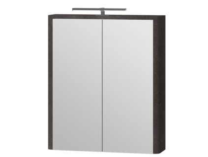 Lavedo Livorno Structure Stone 60 zrcadlová skříňka do koupelny s LED osvětlením, LVRMC-60STRUCTURESTONE