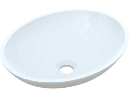 Vayer Lyra 45 umyvadlo na desku, litý mramor, VAY-LY