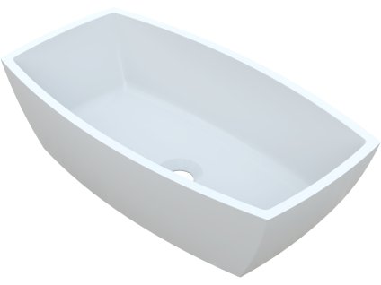 Vayer Gemini 56 umyvadlo na desku, litý mramor, VAY-GEMU