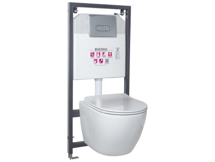 Kerra Delos/Pacific Chrom WC závěsný komplet, DEL-PAC