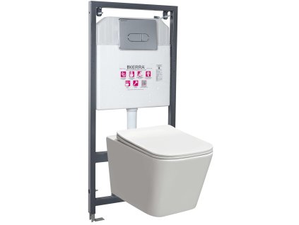 Kerra Tinos/Pacific Chrom WC závěsný komplet, TIN-PAC-CH