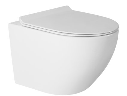 Aplomo Ferrara Slim Rimless WC závěsné se sedátkem, MUT-203