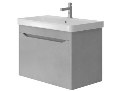 Lavedo Livorno Structure Grey 80 koupelnová skříňka s umyvadlem, LVR-80GREY