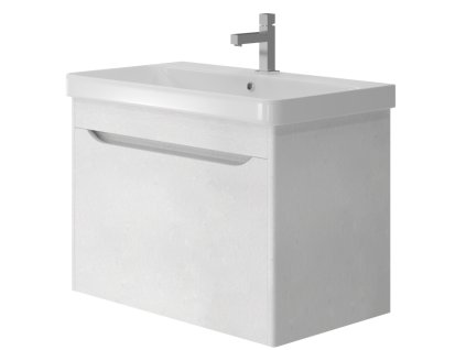 Lavedo Livorno Structure White 80 koupelnová skříňka s umyvadlem, LVR-80STRUCTURE