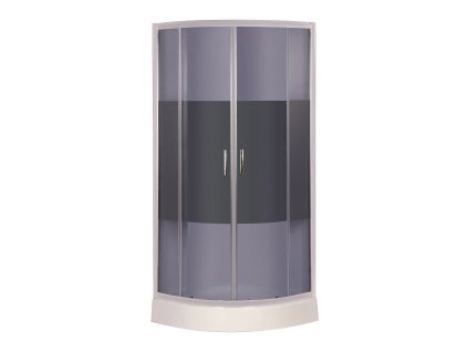 Savana Veduta Grafit čtvrtkruhový sprchový kout s vaničkou Rozměr koutu: 90x90cm, Y9066