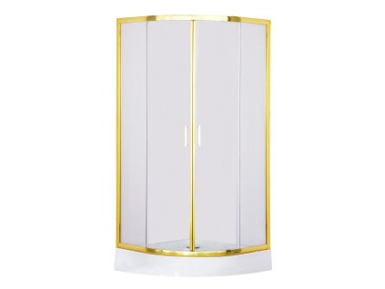 Savana Veduta Gold čtvrtkruhový sprchový kout s vaničkou Rozměr koutu: 90x90cm, Y9068