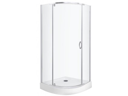 Kerra Splash čtvrtkruhový sprchový kout s vaničkou Rozměr koutu: 80x80cm, 6909_80X