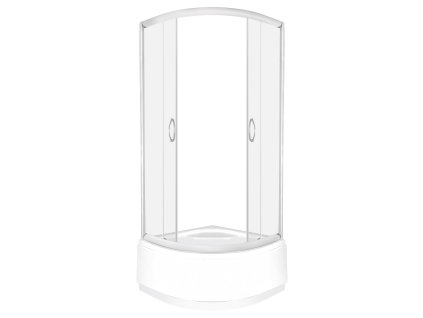 Kerra Lava čtvrtkruhový sprchový kout s vaničkou Rozměr koutu: 80x80cm, 1074_80X