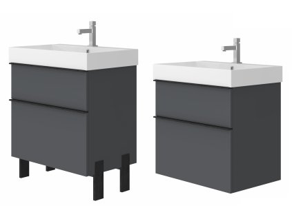 Lavedo Manhy Grey 70 koupelnová skříňka s umyvadlem, MH-70G