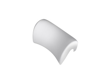 Besco Milo podhlavník na vanu, bílý, ZWML