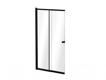 Besco Easy Slide dvoudílná vanová zástěna, black, PESB-2S