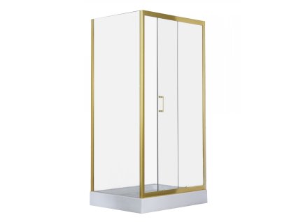 Savana Veduta Maja  Gold 100x80 obdélníkový sprchový kout s vaničkou, Y8001G