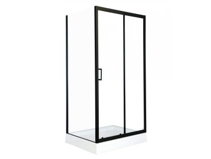 Savana Veduta Maja Black 100x80 obdélníkový sprchový kout s vaničkou, Y8001