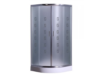 Savana Veduta Alba čtvrtkruhový sprchový kout s vaničkou Rozměr koutu: 90x90cm, Y8775