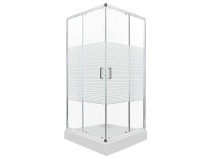 Kerra Madera SQ čtvercový sprchový kout s vaničkou Rozměr koutu: 90x90cm, 1221_90X