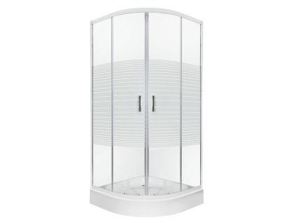 Kerra Madera čtvrtkruhový sprchový kout s vaničkou Rozměr koutu: 90x90cm, 1197_90X