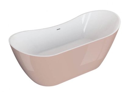 Polimat Abi volně stojící akrylátová vana 180x80, růžová, 5277