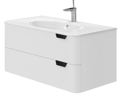 Lavedo Velluto White 100 koupelnová skříňka s umyvadlem, VLT-100_WH