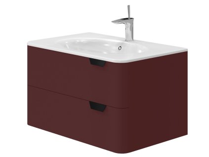 Lavedo Velluto Claret 80 koupelnová skříňka s umyvadlem, VLT-80_CL