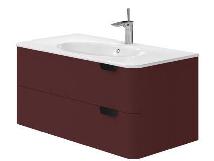 Lavedo Velluto Claret 100 koupelnová skříňka s umyvadlem, VLT-100_CL