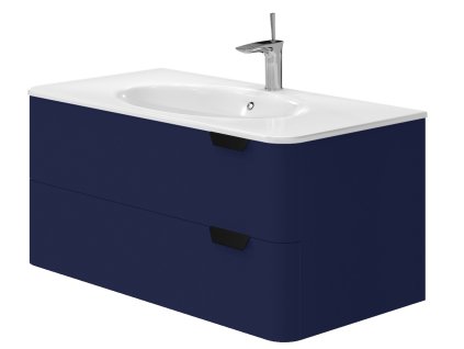 Lavedo Velluto Blue 100 koupelnová skříňka s umyvadlem, VLT-100_BL