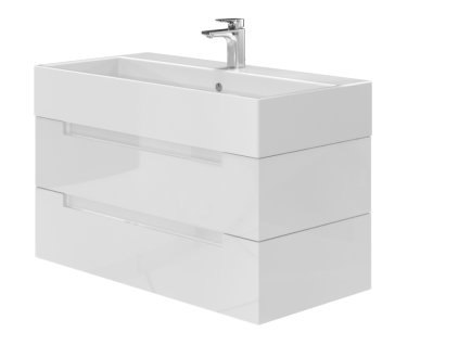 Lavedo Toscana White 100 koupelnová skříňka s umyvadlem, TS-100_WHITE