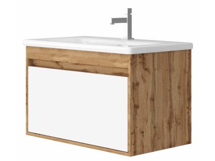 Lavedo Malta 80 Wotan Oak koupelnová skříňka s umyvadlem, MAKS80WO