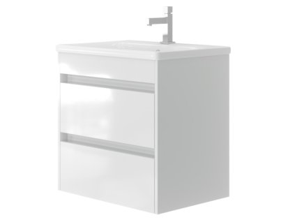 Lavedo Luton Otto II. 65 White koupelnová skříňka s umyvadlem, LUIISK65