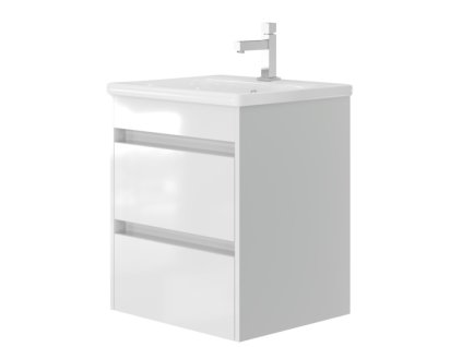 Lavedo Luton Otto II. 55 White koupelnová skříňka s umyvadlem, OTTOII55