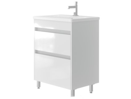 Lavedo Luton I. 65 White koupelnová skříňka s umyvadlem, LUISK65