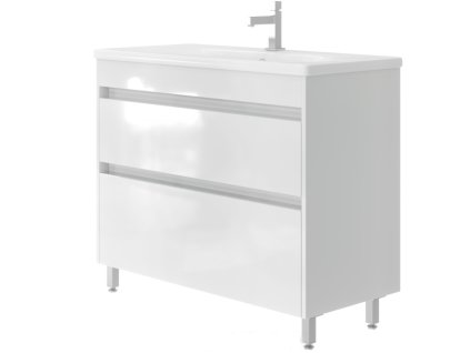 Lavedo Luton I. 100 White koupelnová skříňka s umyvadlem, LUISK100