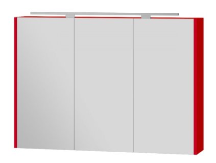 Lavedo Vanessa Red 100 zrcadlová skříňka do koupelny s LED osvětlením, VANESSA_VNM-100_R