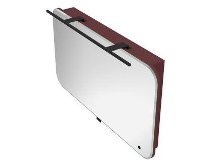 Lavedo Velluto Claret 100 zrcadlová skříňka do koupelny s LED osvětlením, VELLUTO_VLTMC-100_CL