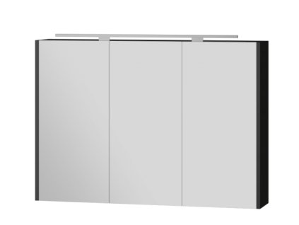 Lavedo Vanessa Black 100 zrcadlová skříňka do koupelny s LED osvětlením, VANESSA_VNM-100_BL