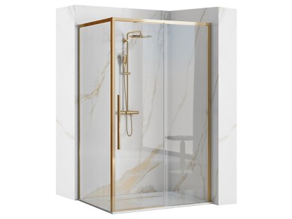 Rea Solar 90x90x195 sprchový kout, gold, REA-K4900