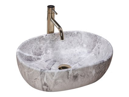 Rea Lara stone umyvadlo na desku, REA-U9888