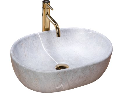 Rea Lara grey umyvadlo na desku, REA-U9889