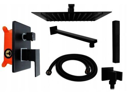 3561 2944 black edition zina 6 podomitkovy sprchovy set ibox cerna