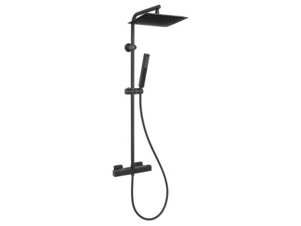 Aplomo Svart sprchový set s baterií, termostatický, IN-AU-85-004-X