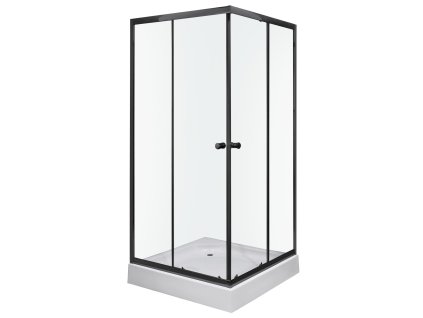 Kerra Olga SQ black čtvercový sprchový kout s vaničkou Rozměr koutu: 90x90cm, 3237_90X