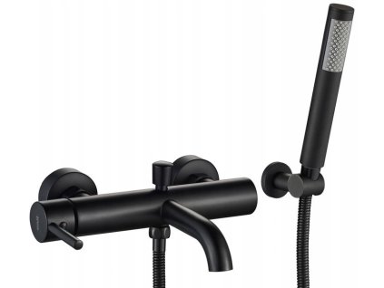 Rea Lungo vanová baterie se sprchou, black, REA-B6634