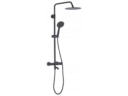 Rea Lungo sprchový set s baterií termostatický, black, REA-P4113