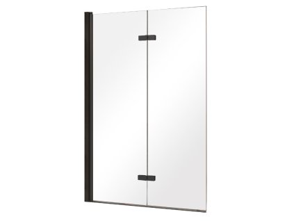 Besco Lumix dvoudílná vanová zástěna, black, PLB-2S