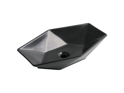 Kerra Kratos 570 black keramické umyvadlo na desku, KR570