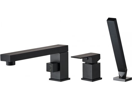 Rea Glen vanová baterie se sprchou, black, REA-B6630